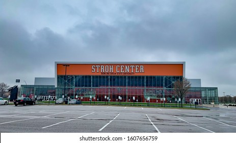 Bowling Green, Ohio / USA - April 19, 2019: Front View Of The Stroh Center At The Bowling Green State University.