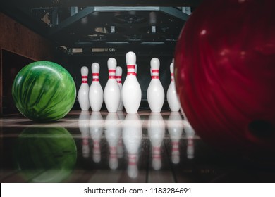 Bowling Pins And Balls