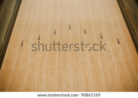 Bowling street wooden floor