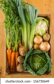 Box Of Autumn Vegetables