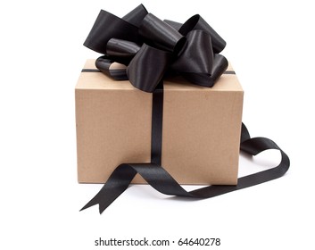 black wrapping ribbon