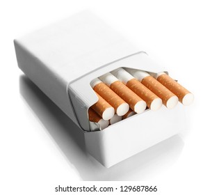 Box Cigarettes Isolated On White Stock Photo 129687866 | Shutterstock