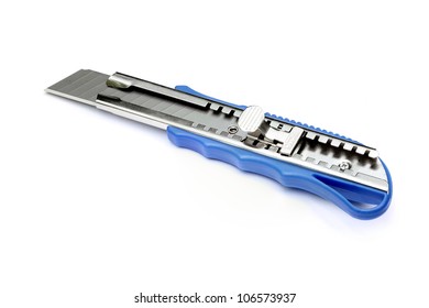 A Box Cutter Isolated Isolated On White.