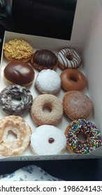 Box With A Dozen Donuts