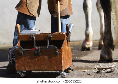 Box With Farrier Tools