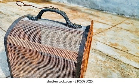 box for keeping crickets "kotak jangkrik" to live longer, made of wood and iron net