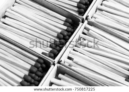 Box of matches, isolated on white background, object