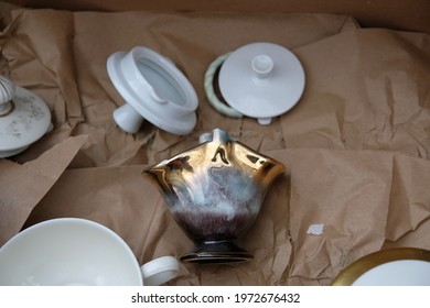 In A Box Is Old Fine China Dinnerware