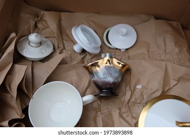 In A Box Is Old Fine China Dinnerware