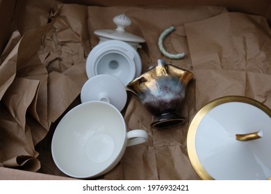 In A Box Is Old Fine China Dinnerware