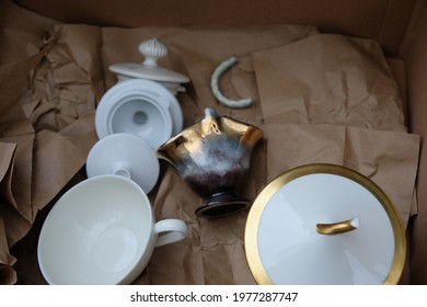 In A Box Is Old Fine China Dinnerware