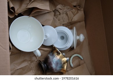 In A Box Is Old Fine China Dinnerware