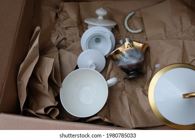 In A Box Is Old Fine China Dinnerware