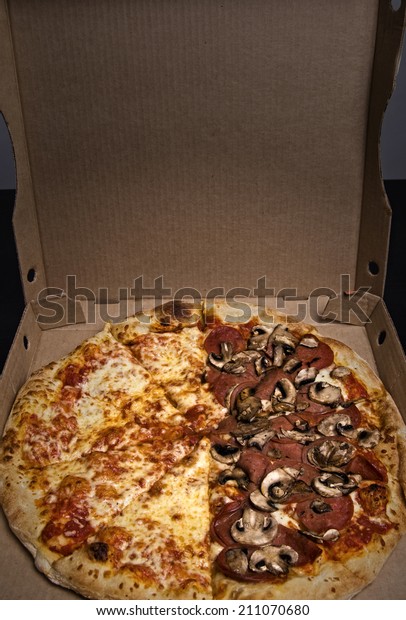 Box of\
pizza