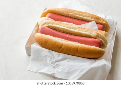 Box Of Plain Hot Dog / Sausage Sandwich