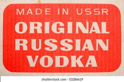 Box Of Russian Vodka