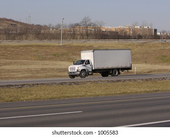 Box Truck On The Highway