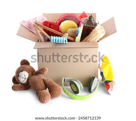 Similar – Image, Stock Photo Colorful junk and home textiles with Lübeck hats in the summer sunshine at the market and bazaar in Adapazari in the province of Sakarya in Turkey