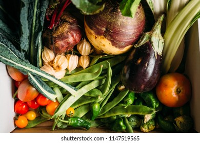 Box of vegetables