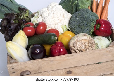 box with vegetables