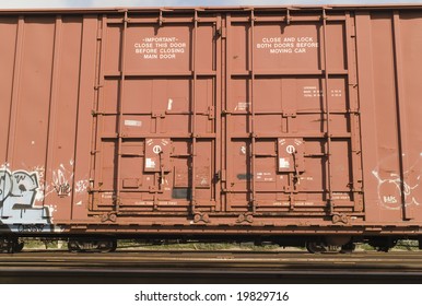 Boxcar With Grafitti