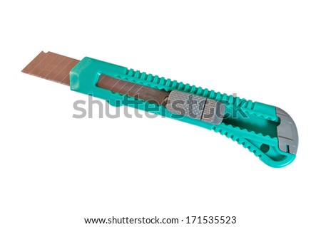 Boxcutter isolate, clipping path included.