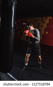 Boxer Hits A Speed Bag In The Gym