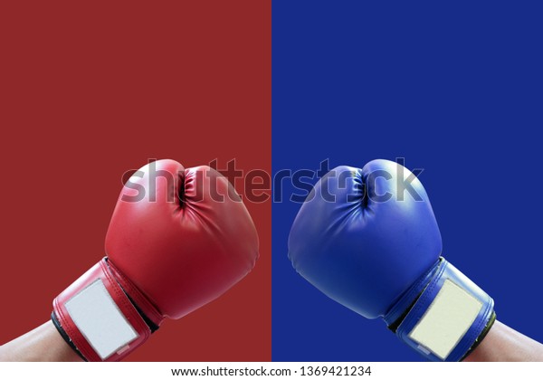 red corner boxing gloves