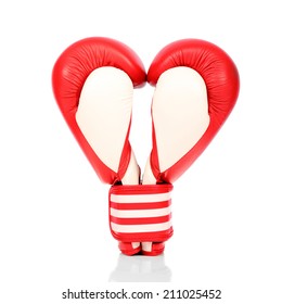 Boxing Gloves Close Up, Look Like Heart, Love