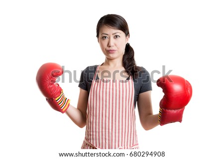 boxing, gloves and housewife
