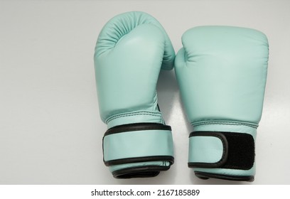 Boxing Gloves On Floor No Person In Sport Gear Concept