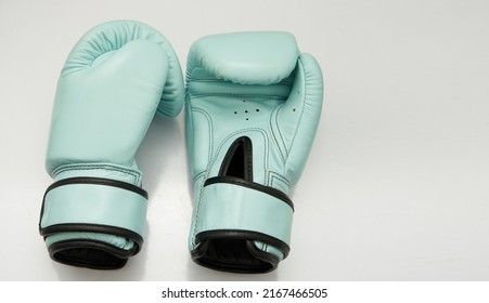 Boxing Gloves On Floor No Person In Sport Gear Concept