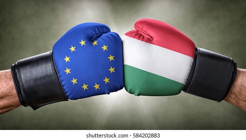 A Boxing Match Between The European Union And Hungary