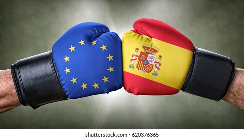 A Boxing Match Between The European Union And Spain