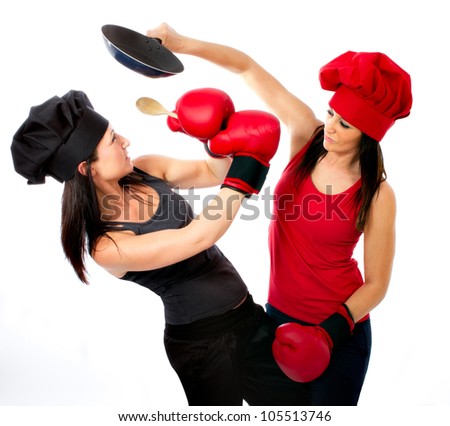 boxing match cook versus chef