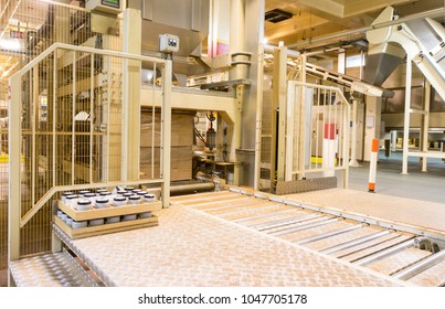 Boxing Production Line In A Tobacco Factory