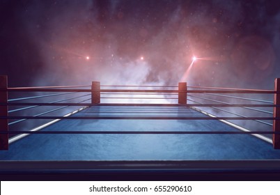 Boxing ring - Shutterstock ID 655290610