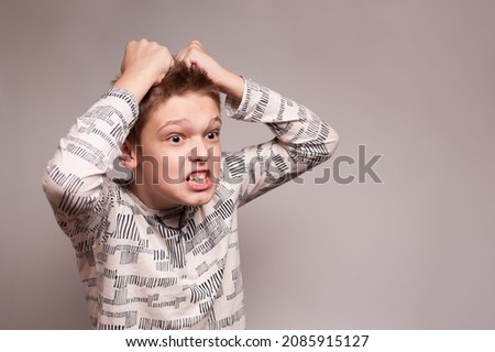 A boy with aggressive behavior