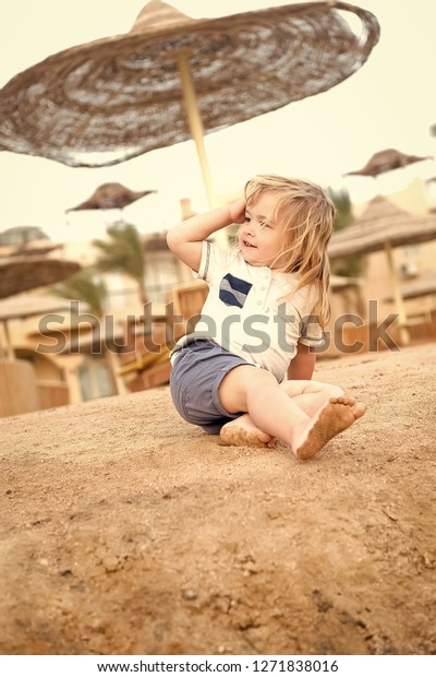 Boy Blond Hair Have Fun On Stock Photo Edit Now 1271838016