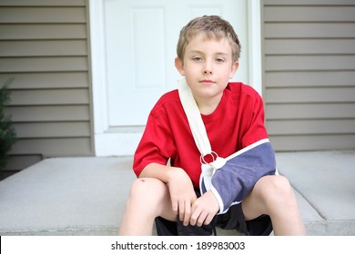 Boy With Broken Arm 