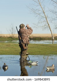 Boy Calling Ducks