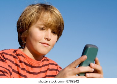 Boy With Cell Phone