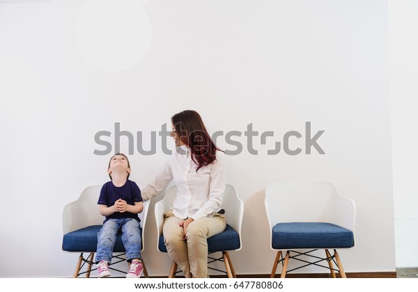 Boy Child Doctors Waiting Room Reception Stock Photo Edit Now 647780806