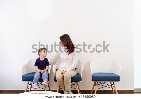 Boy Child Doctors Waiting Room Reception Stock Photo Edit Now 647855050