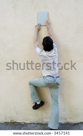 Similar – Image, Stock Photo footnote Human being