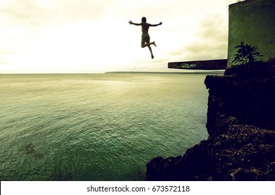 Boy Cliff Diver