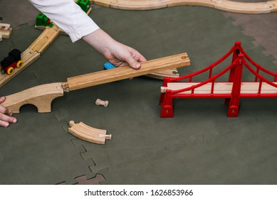 wooden bridge toy