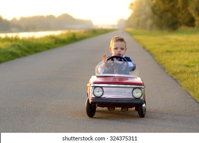 Boy Comming Home With His New Car