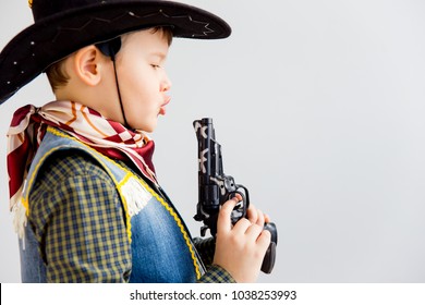 Boy In A Cowboy Costume