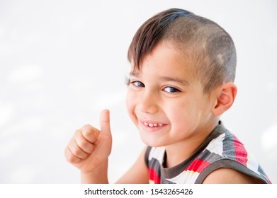 Boy With Crazy Hair Cut